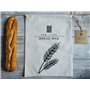 Lot de 3 sacs à pain de qualité supérieure - 29 x 39 cm - En lin écologique - Sans plastique - Sac de rangement alimentaire