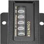 Entatial Compteur de balles, Fonction de réinitialisation du Compteur mécanique Comptage à 5 Chiffres Pratique pour l'industrie 