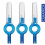 Ensemble De Porte-brosses Interdentaires Curaprox Uhs 409 – Supports Bleus Pratiques pour Brossettes CPS | Pack Trio (3 Pièces) 
