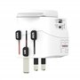 SKROSS - Pro Light USB AC30PD - World - Adaptateur de Voyage Universel 3 pôles pour Le Monde avec Chargeur USB