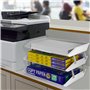 Acrimet Facility Bac à Courrier à 3 Niveaux/Charge Latérale A4, Organiseur de Bureau, en Plastique (Couleur Blanc)