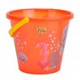 Simba 107106525 - Seau à Sable Transparent - Un Seul Article - Motifs Poissons - Hauteur 17 cm - Diamètre 20 cm - Bac à Sable