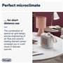 De'Longhi Capsule Desk HFX10B03.PK Radiateur soufflant en céramique silencieux avec grille orientable, thermostat de sécurité, i