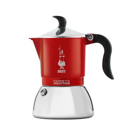 Cafetière Italienne Bialetti FIAMMETTA INDUCTI Rouge Acier inoxydable 2 Tasses