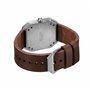 Slow Jo 17 - Dark Brown Vintage Leather, Silver Case, Crème Dial slow Jo 17 - Mouvement Cristal de roche - Affichage Analogique