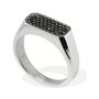 Bague Femme LIU JO MLJ534M28 Argenté Noir