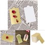 Mini Papier doré gâteau Carton 100 PCS Rectangle Mousse Cake Boards Cake Base décorative Cupcake pâtisserie Dessert Affiche Plat