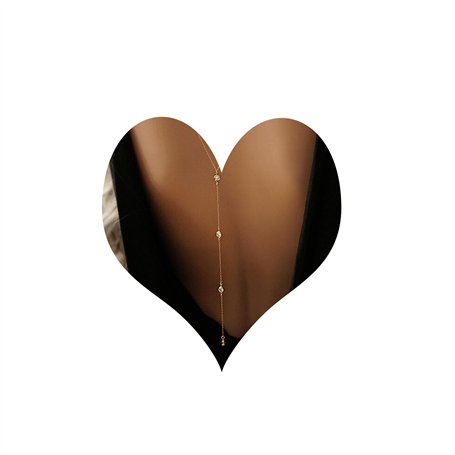 Sttiafay strass dos collier pour mariage nuptiale or toile de fond Y-collier longue chaîne dos collier bijoux pour femmes