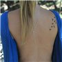Sttiafay strass dos collier pour mariage nuptiale or toile de fond Y-collier longue chaîne dos collier bijoux pour femmes