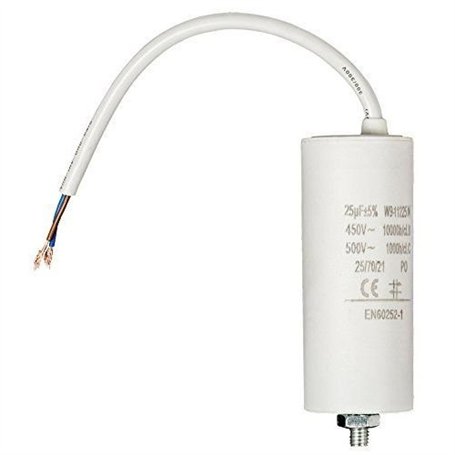 CABLEPELADO Condensateur de démarrage pour moteur électrique | Condensateur permanent | monophasé | Câble de connexion | Convien