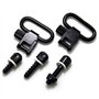 GUGULUZA Kit de Montage pour Sangle de Fusil Carabine, 2.54 cm Rapide Détachez Pivotante et jeu de vis, Sling Swivel Mount Kit