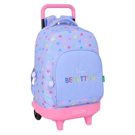 Cartable Benetton Lila Lila 33 x 45 x 22 cm