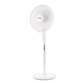 Taurus Greco 16CR Pure Ventilateur sur Pied 45W Oscillation Inclinaison Manuelle 3 Pales de 40cm 3 Vitesses Hauteur Réglable Fon