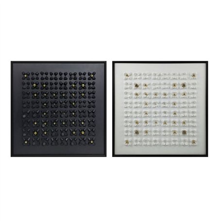 Cadre Home ESPRIT Blanc Noir Abstrait Moderne 100 x 3