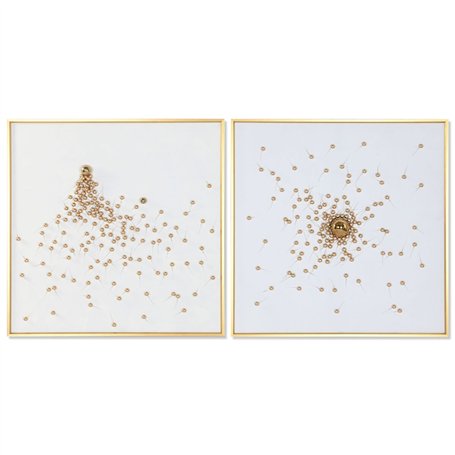 Cadre Home ESPRIT Blanc Doré Moderne 100 x 3