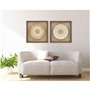 Cadre Home ESPRIT Blanc Beige Boho 35 x 3,6 x 35 cm (2 Unités)