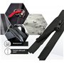 DOJA Barcelona | Fermeture Impermeable Noir | Pack 1 | Fermeture Eclair Etanche Nº7 | Longueur 85cm | Nylon | Curseur Fermeture 