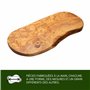 Erreke Planche a Decouper Bois Olivier, Planche à Découper Bois, Fait Main, Servir ou Couper les Aliments Viande Fromage Pain Cu