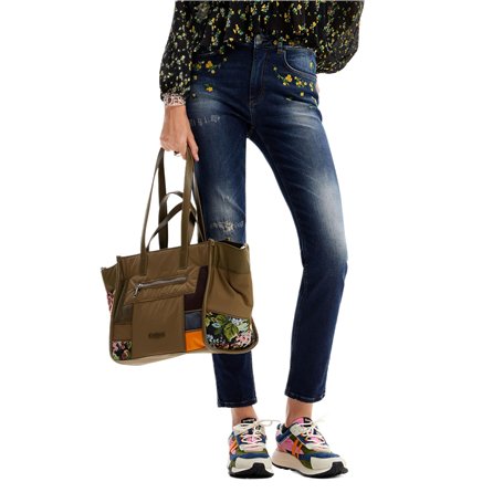 Jeans Desigual Akira avec Broderie Florale - Bleu 86,30 €