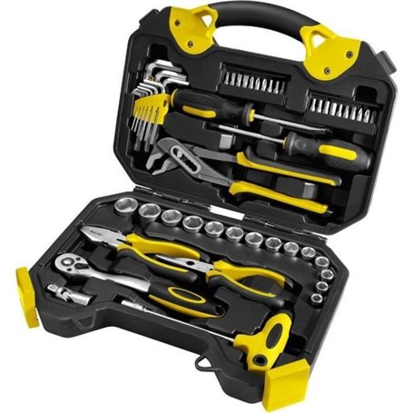 Ensemble d'outils - FIELDMANN - FDG 5002-54R - 54 pieces - Douilles 3/8 Dr. - Mallette de transport