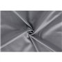 Parure de lit - 1 housse de couette 220 x 240 cm + 2 taies d'oreiller 60 x 60 cm - Satiné 100% coton - Gris