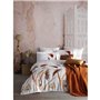 Parure de lit - 1 housse de couette 220 x 240 cm + 2 taies d'oreiller 60 x 60 cm - Satiné 100% coton - Blanc