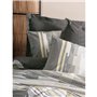 Parure de lit - 1 housse de couette 220 x 240 cm + 2 taies d'oreiller 60 x 60 cm - 100% coton ranforcé - Vison