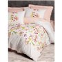 Parure de lit - 1 housse de couette 220 x 240 cm + 2 taies d'oreiller 60 x 60 cm - 100% coton ranforcé - Blanc