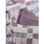 Parure de lit - 1 housse de couette 220 x 240 cm + 2 taies d'oreiller 60 x 60 cm - 100% coton ranforcé - Rose