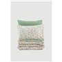 Parure de lit - 1 housse de couette 220 x 240 cm + 2 taies d'oreiller 60 x 60 cm - 100% coton ranforcé - Vert