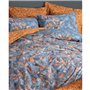 Parure de lit - 1 housse de couette 220 x 240 cm + 2 taies d'oreiller 60 x 60 cm - 100% coton ranforcé - Moutarde