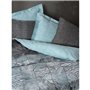 Parure de lit - 1 housse de couette 220 x 240 cm + 2 taies d'oreiller 60 x 60 cm - 100% coton ranforcé - Anthracite