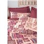Parure de lit - 1 housse de couette 220 x 240 cm + 2 taies d'oreiller 60 x 60 cm - 100% coton ranforcé - Rouge