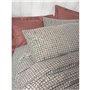 Parure de lit - 1 housse de couette 220 x 240 cm + 2 taies d'oreiller 60 x 60 cm - 100% coton ranforcé - Rouge