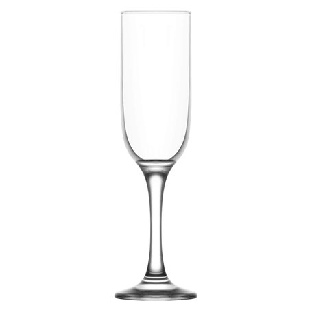 LAV 6X Clair 210ml Tokyo Flètes è Champagne en Verre - Rèutilisable Prosecco Vin Mariage Faire la Fète Buvant Coffret Cadeau Lun