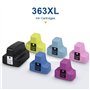 SMARTOMI 363 363XL Cartouches d'encre Compatible pour HP 363 363XL HP Photosmart 3110 3110V 3110 XI 3300 3310 8230 8250 C5140 C5
