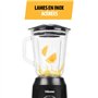 Tristar Blender, récipient en verre de 1 l, 2 vitesses, fonction pulse pour piler la glace, pièces résistant au lave-vaisselle, 