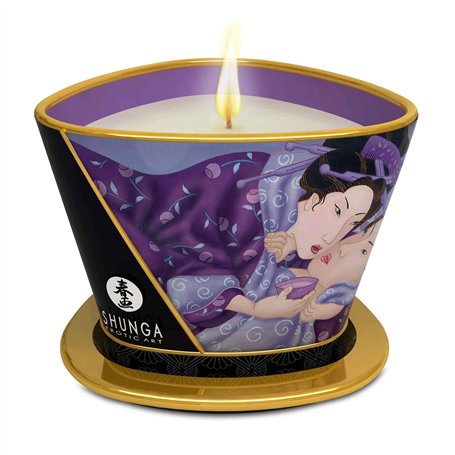 Shunga Bougie de Massage Désire Lueur/Caresse Fruit Exotique