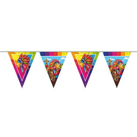 Folat Fanions Fête Indiens-10 mètres