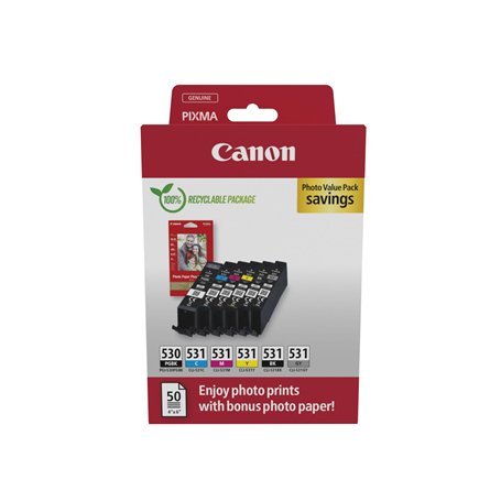 Canon PGI-530 / CLI-531 Genuine Ink Cartridges