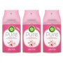 Air Wick Lot de 3 désodorisants en forme de fleur de cerisier pur vaporisateur rafraîchissant 250 ml