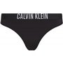 Calvin Klein Bas de Bikini Femme avec Ceinture Emblématique, Noir (Pvh Black), M