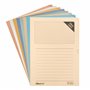 ÖKI Lot de 8 dossiers de fenêtre pastel en papier avec fenêtre - En matières premières renouvelables - 90 g/m² - Format A4 (220