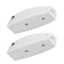 Kuuleyn 5 PCS Porte Catch Holders, Loquet De Porte Catch Holder Pour RV Camping Car Camper Traile Voyage Bagages - Blanc