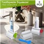 Zivacate Presse Tube Dentifrice, 3 Pièces Roulant Pivoter Distributeur de Dentifrice, Plastique Presse Tubes, Porte Tubes de Den