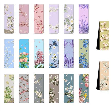 Lot de 20 marque-pages magnétiques