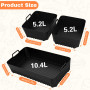 Moule Air Fryer, 3PCS Accessoire Air Fryer pour Ninja Air Fryer 10.4L AF500EU, Moule Silicone Air Fryer pour Ninja Foodi Flex 10