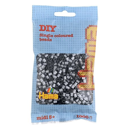 Hama - 207-62 - Loisirs Créatifs - Perles et Bijoux - Sachet 1000 Perles Argent