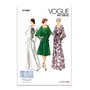 Vogue Patterns V1947Y5 Robe de soirée vintage années 70 Y5 (46-50-50-52-54)