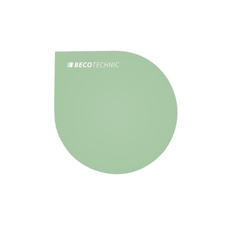 BUZZUFY Tapis d'établi antistatique doux en forme de goutte Vert 165 x 165 mm